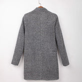 Mantel Damen Casual Plaid